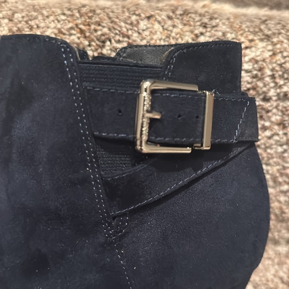 Sam & Libby Navy Ankle Booties with Buckle - Picture 5 of 6